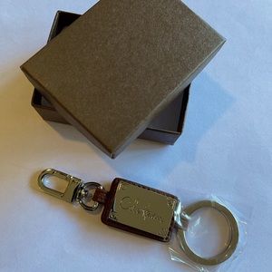 Cole Haan leather keychain, new